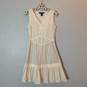 Marc by Marc Jacobs Cream Dress Bridal Graduation